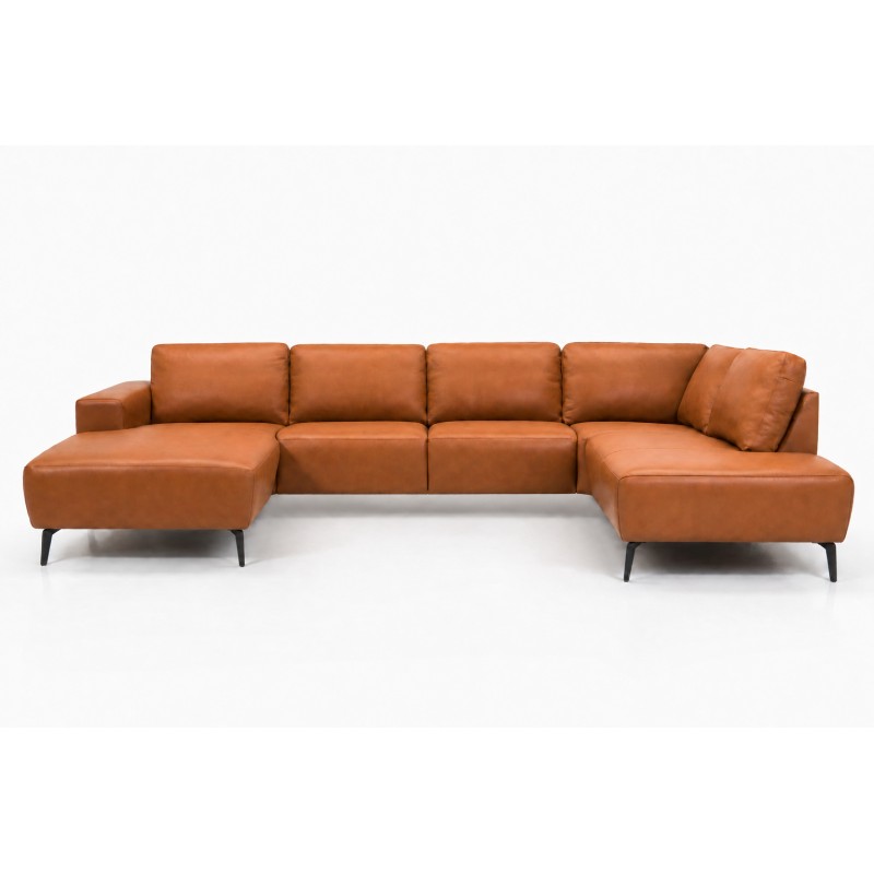 Hjort Knudsen Copenhagen Læder U-sofa - Venstrevendt