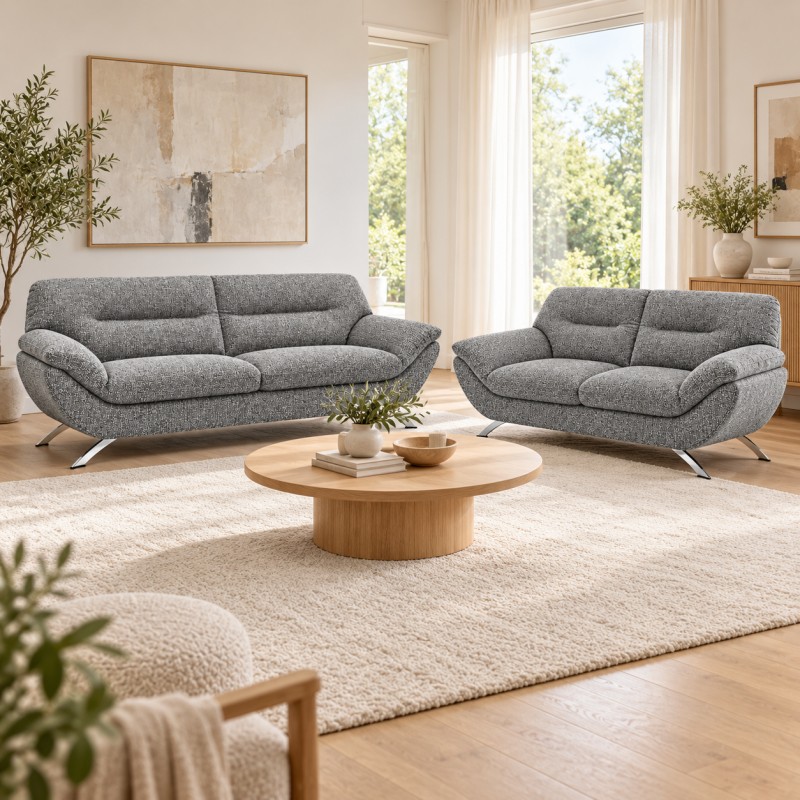 Hjort Knudsen Taastrup 3 + 2,5 pers sofa grå stof