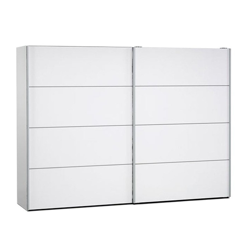 Palermo klædeskab 242 cm - Hvid billede