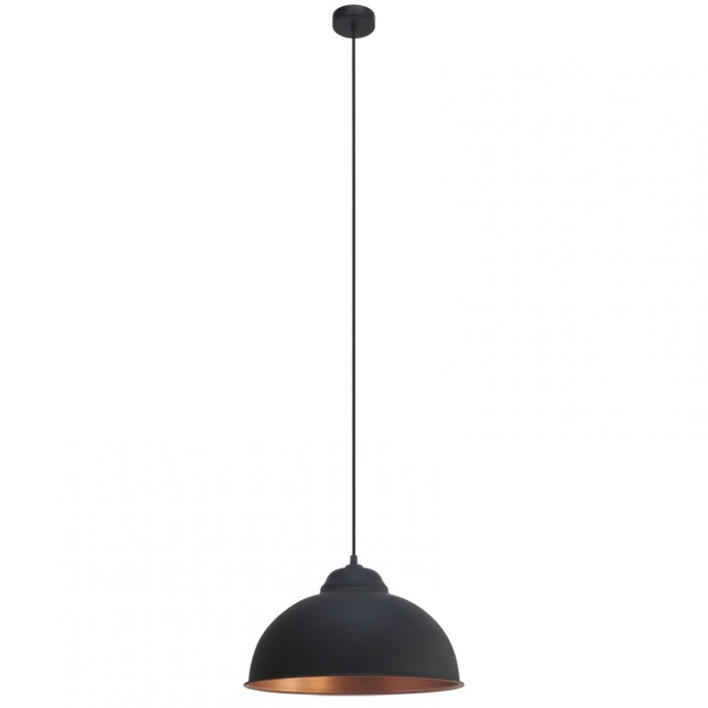 VINTAGE PUFF PENDEL SORT/KOBBER INDV.