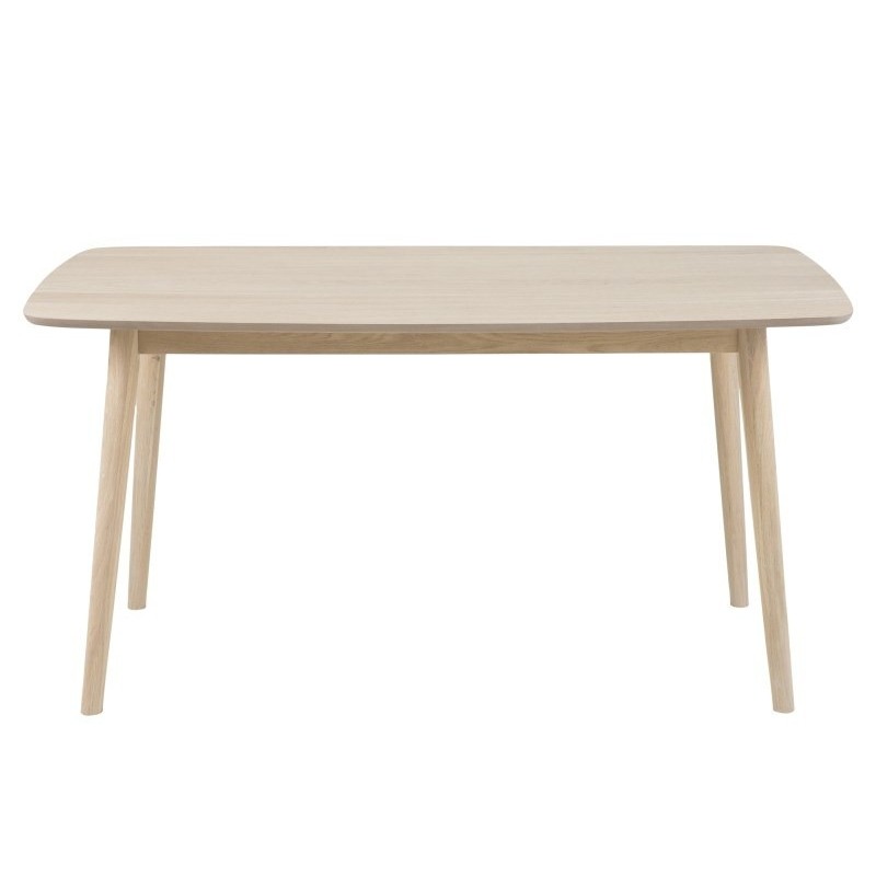 Nagano spisebord 80x150 cm - Hvidolieret eg