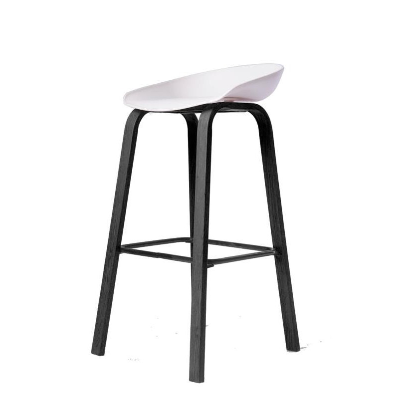 Hai barstol hvid / sort
