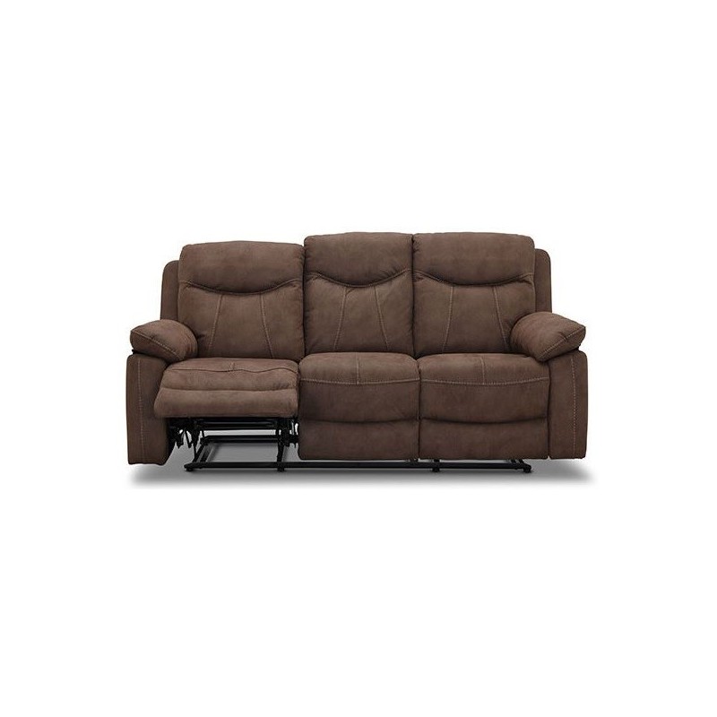 Boston recliner 3 personers Biograf sofa, Brun stof