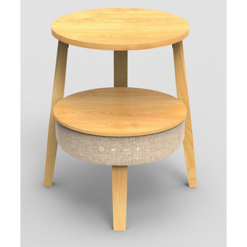 Sinox Bluetooth højtaler og bord i Lys bøg OUTLET