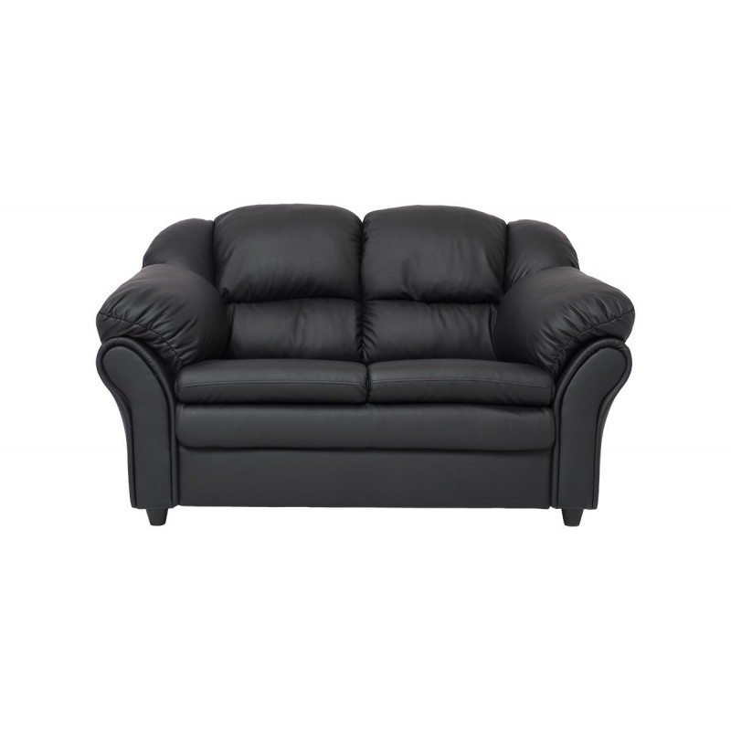 Tønder 2 pers. sofa - Sort tekstillæder