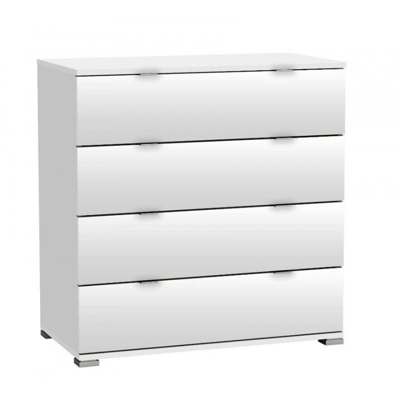 Patricia kommode m. 4 skuffer - Hvid OUTLET billede