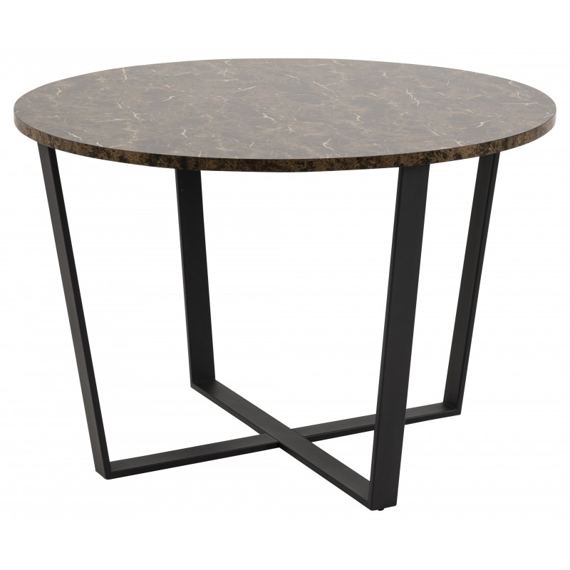 AMBLE Spisebord Ø110cm - Brun billede