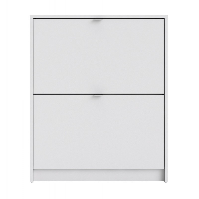 Shoes Skoskab 2 klaplåger m. 1 rum - Hvid