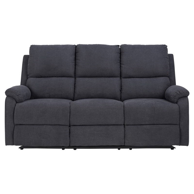 Sabia 3 pers sofa recliner Enjoy stof mørkegrå OUTLET