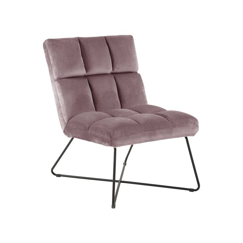 Alba loungestol støvet rosa