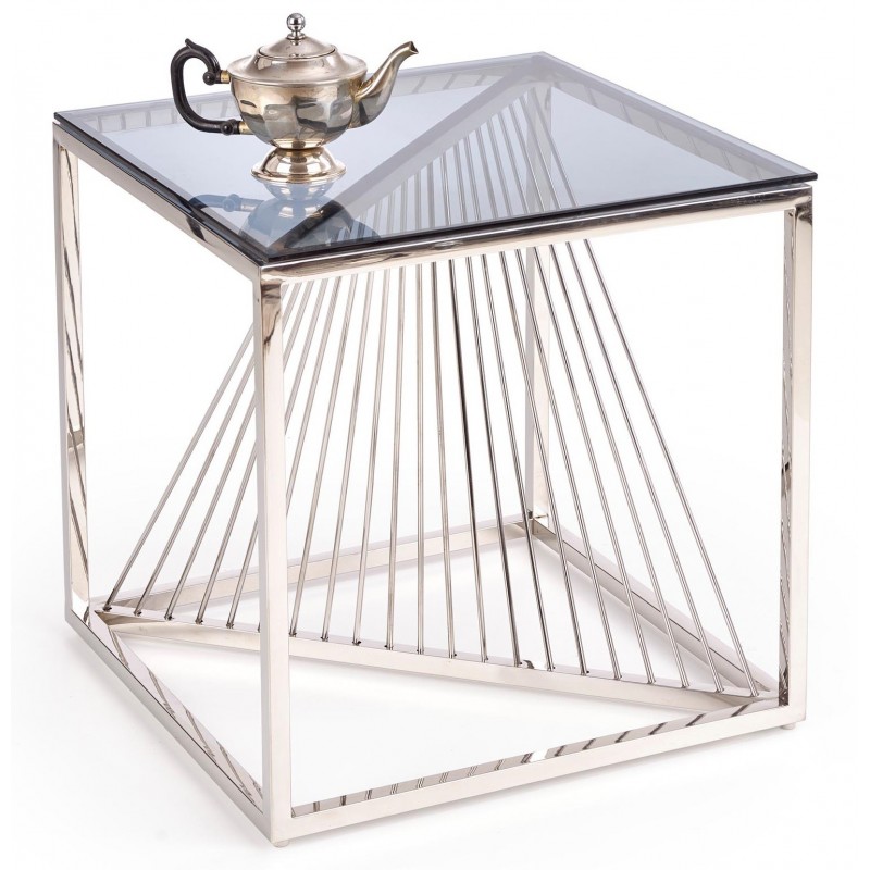 Nila hjørnebord Silver 55 x 55 cm