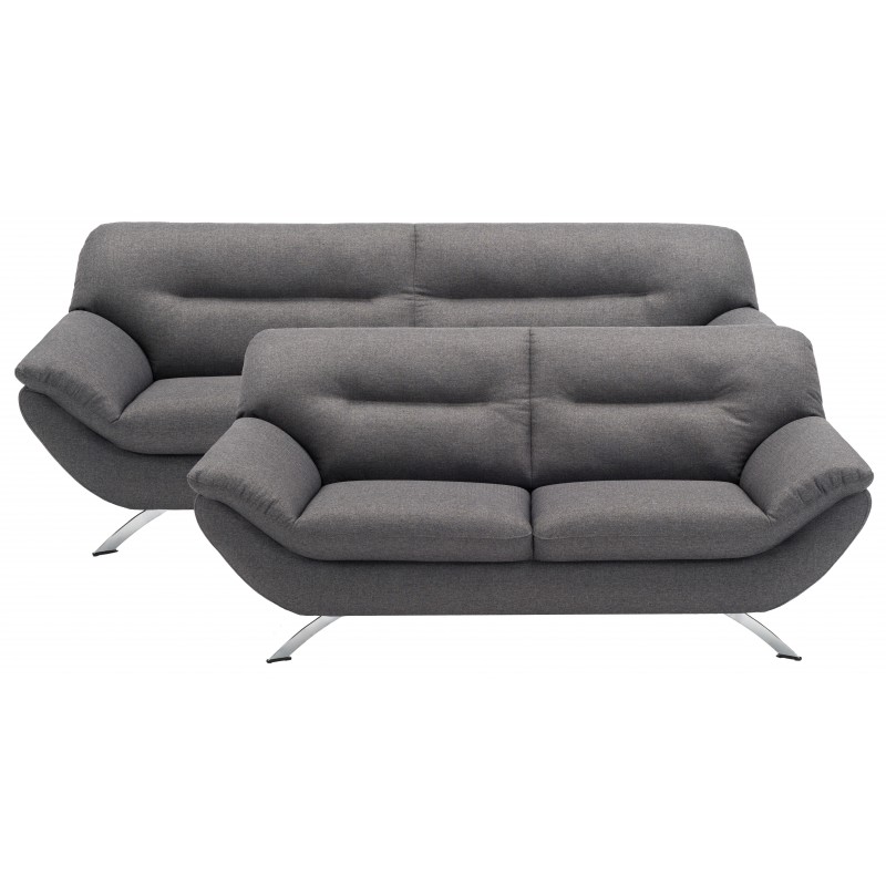 Hjort Knudsen Taastrup 3 + 2 pers sofa grå stof
