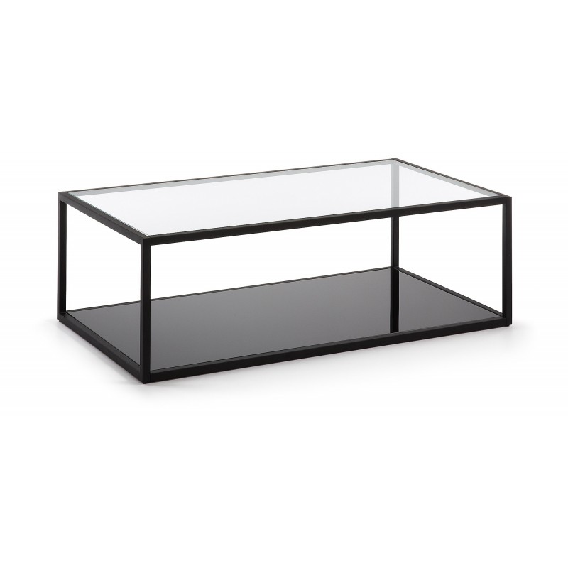 Cubic sofabord - Sort 110x60 cm billede