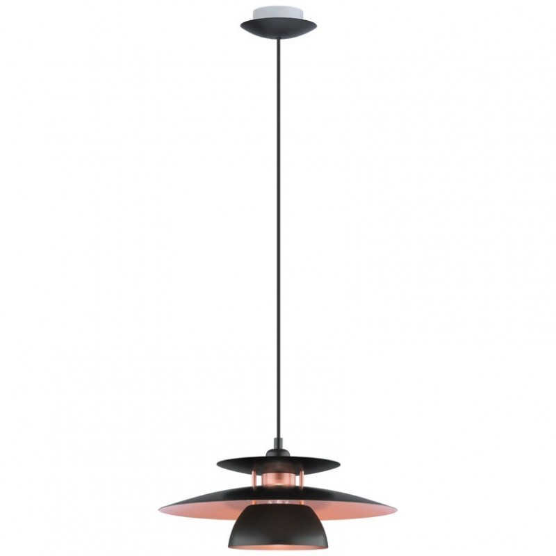 BRENDA PENDEL 2M LEDN. SORT/KOBBER