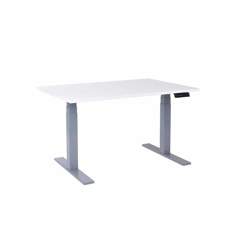 Skrivebord med hæve sænk 70×140, hvid