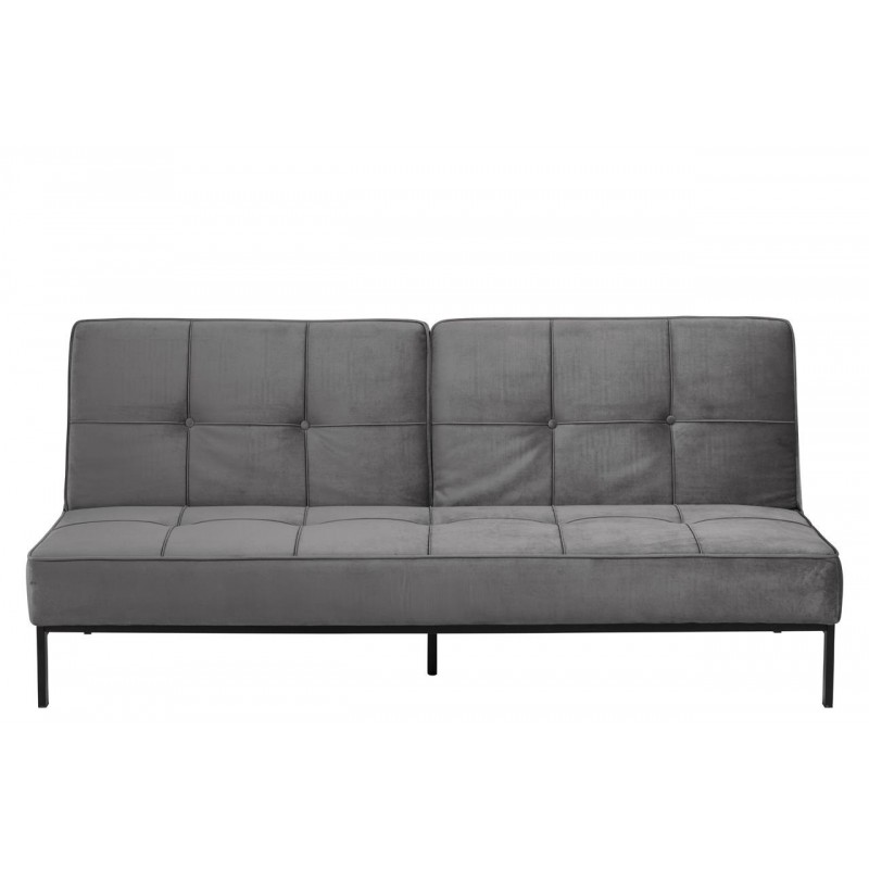 Sovesofa Signature Cirelle 3-personers i mørkegrå Vic stof med nozag-fjedre og click & clack-funktion