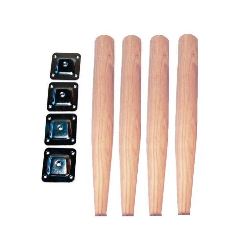 Tikki egetræsben - 4 stk