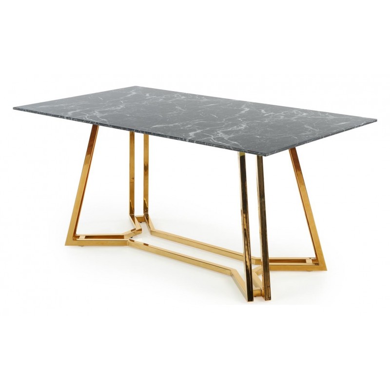 Marble spisebord - Sort