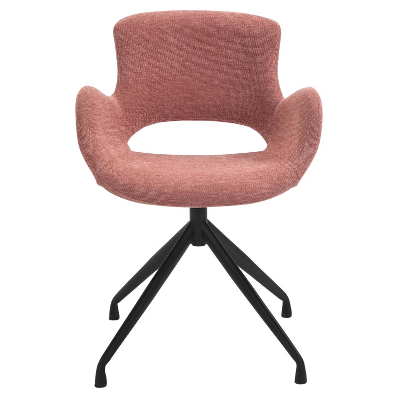 Luna spisebordsstol - Rosa stof