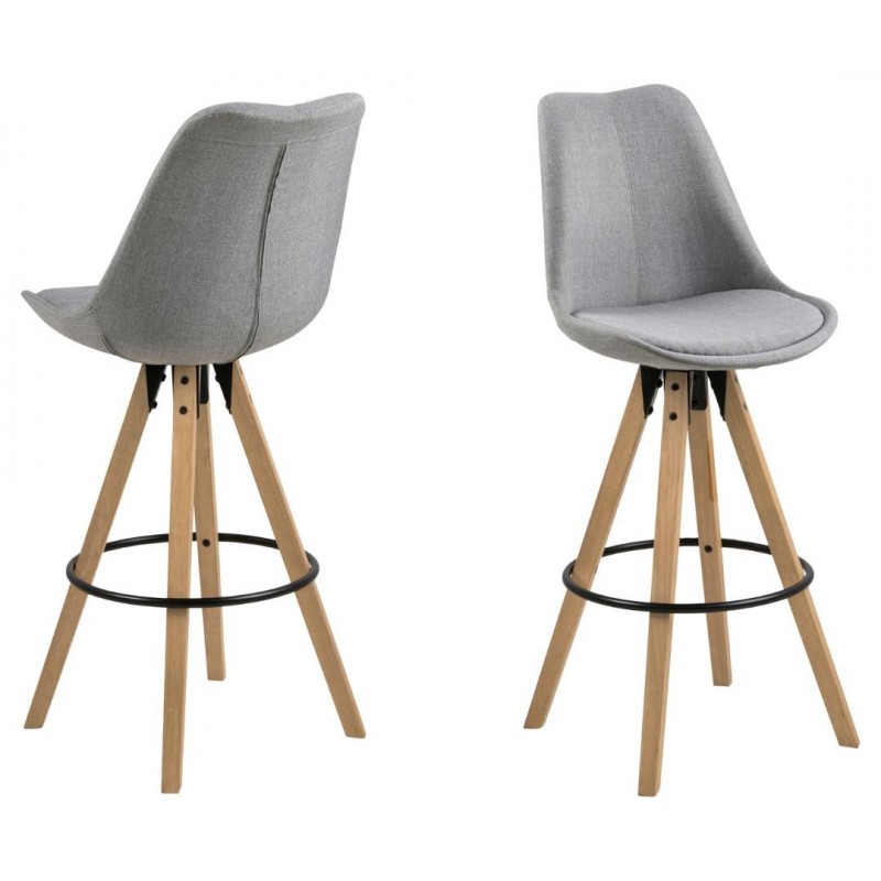 Dima barstol grå  stof